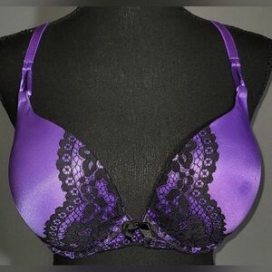 Victoria's Secret Purple and Black Lace Bra